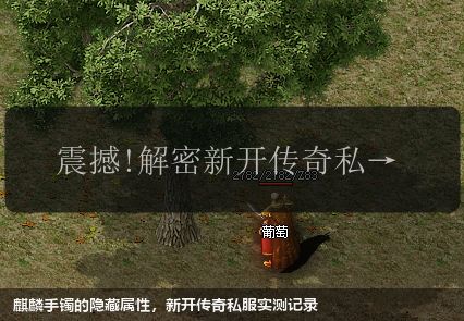 麒麟手镯的隐藏属性,新开传奇私服实测记录