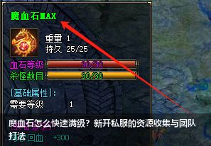 魔血石快速满级攻略：2026新开私服发布网专属秘笈