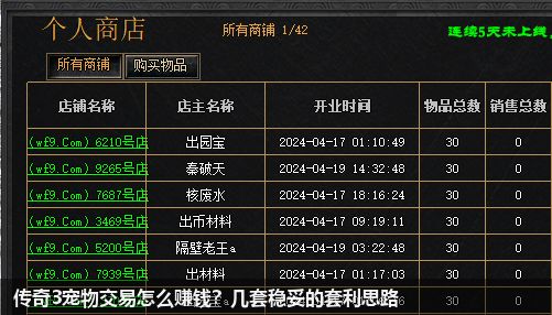 传奇3宠物交易怎么赚钱?几套稳妥的套利思路 传奇3宠物交易怎么赚钱?几套稳妥的套利思路