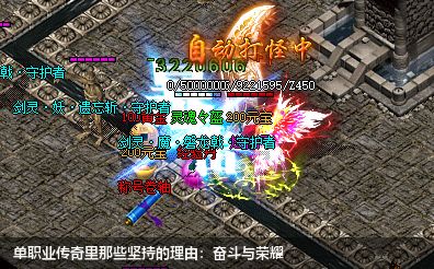 单职业传奇里那些坚持的理由：奋斗与荣耀