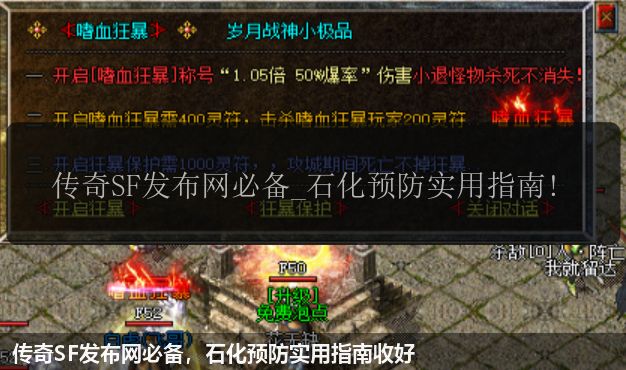 传奇SF发布网必备，石化预防实用指南收好