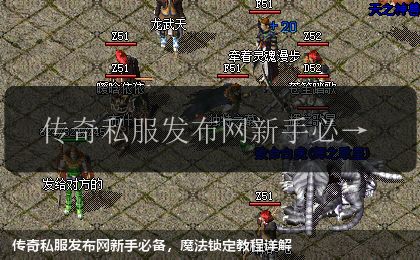 传奇私服发布网新手必备,魔法锁定教程详解