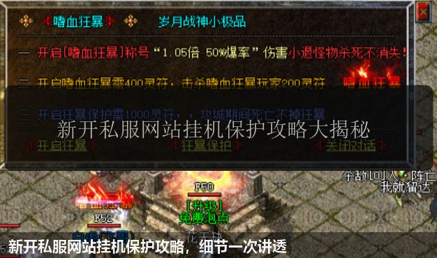 新开私服网站挂机保护攻略,细节一次讲透