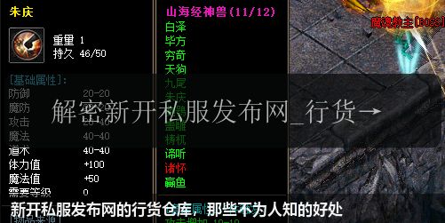 新开私服发布网的行货仓库,那些不为人知的好处